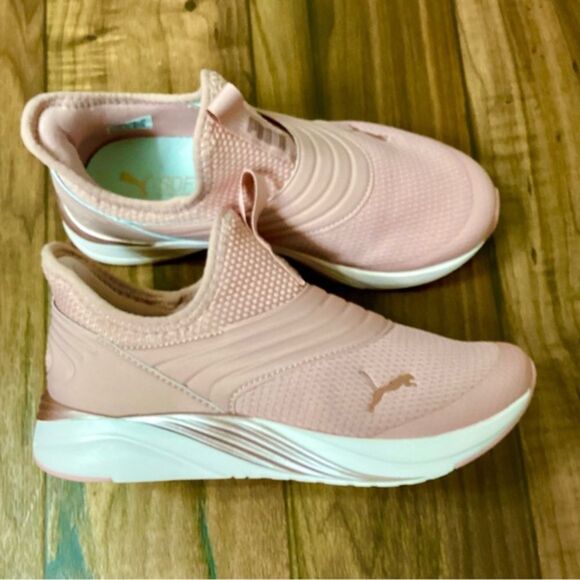 Puma Womens Softride Sophia 2 Slip On  Sneakers Shoes‎ Casual Size 5.5 In Pink - Picture 3 of 10